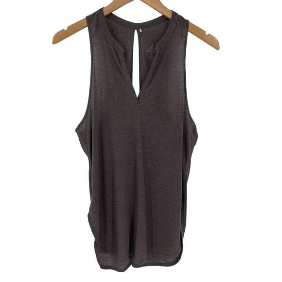 Prana Corazon Tank Top Lightweight Soft Performance Gray Women Medium‎ - Picture 2 of 6